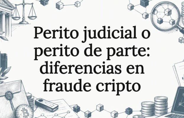 Perito judicial o perito de parte: diferencias en fraude cripto