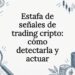 Ilustración decorativa sobre fraudes en trading de criptomonedas