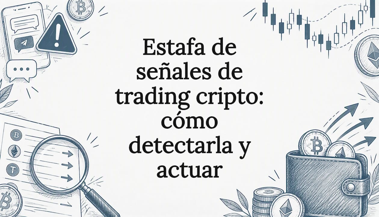 Estafa de señales de trading cripto: cómo detectarla y actuar